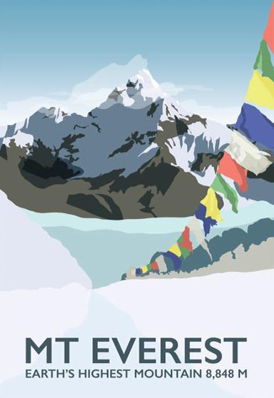 Mt Everest - Rail Prints